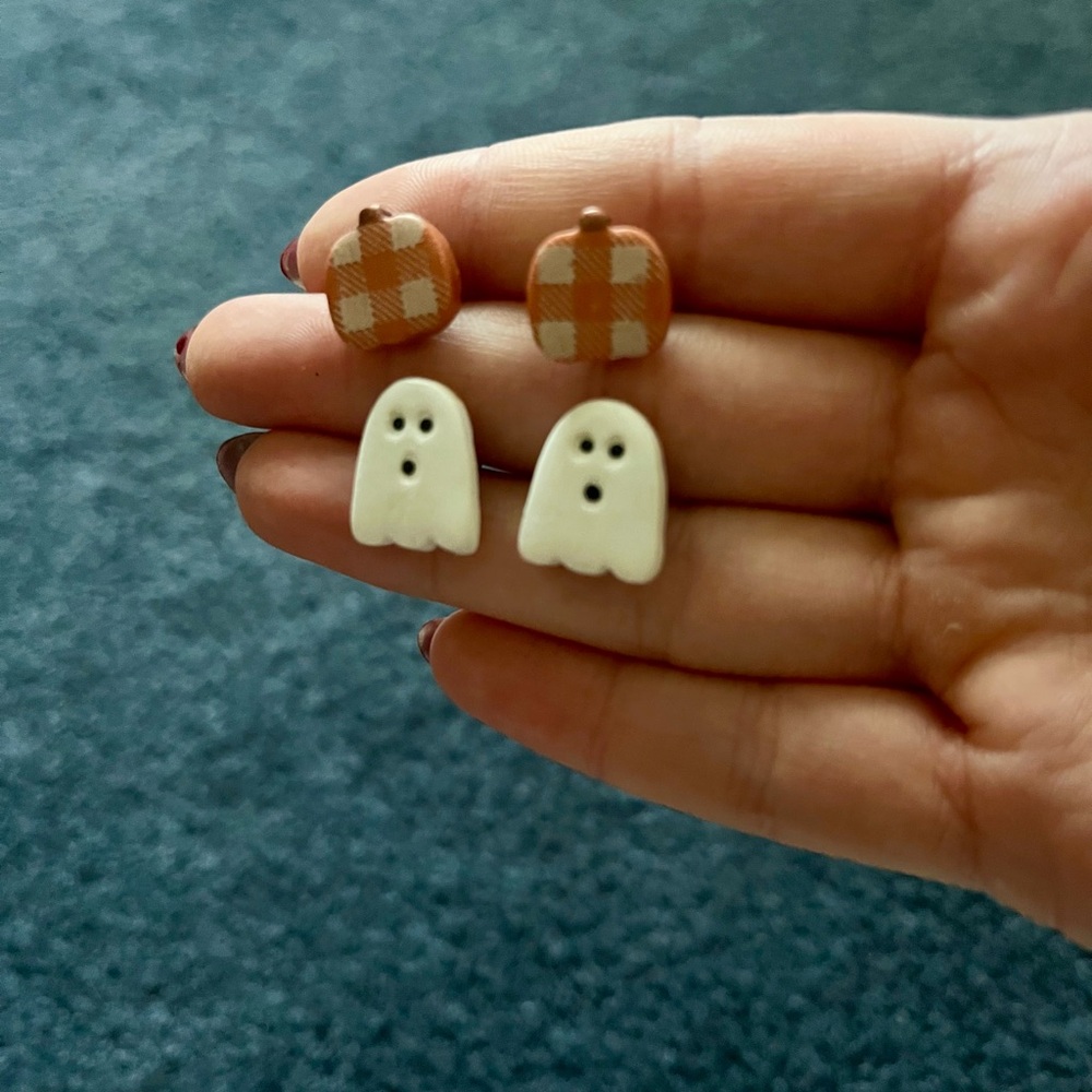 Clay Halloween earrings